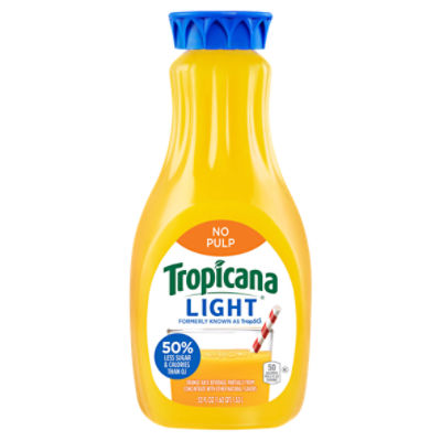 Tropicana Trop50 No Pulp Orange Juice Beverage, 52 fl oz Fairway