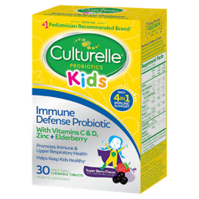 Culturelle Kids Probiotics Immune Defense Mixed Berry Flavor Probiotic