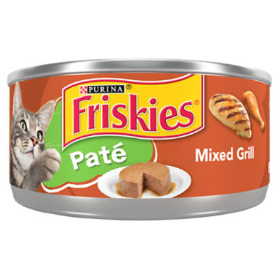 Purina Friskies Pate Wet Cat Food, Pate Mixed Grill 5.5 oz. Can