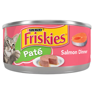 Purina Friskies Pate Wet Cat Food, Salmon Dinner 5.5 oz. Can ShopRite