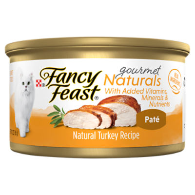 Fancy Feast Gourmet Naturals Natural Turkey Recipe Paté Gourmet Cat