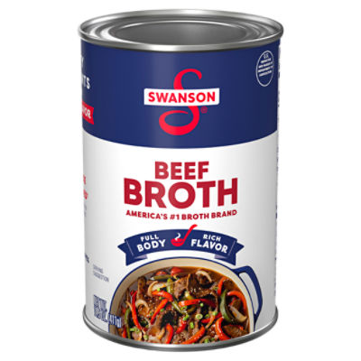 Swanson 100 Natural Beef Broth, 14.5 Oz Can ShopRite