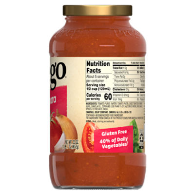 Prego Marinara Sauce Nutrition Facts Besto Blog