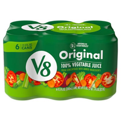 V8 Original 100 Vegetable Juice, 11.5 fl oz, 6 count Fairway
