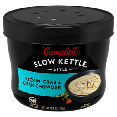 Campbell's Slow Kettle Style Kickin' Crab and Corn Chowder, 15.5 oz