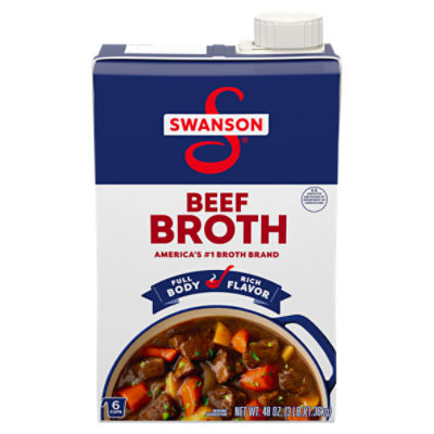 Swanson 100 Natural Beef Broth, 48 Oz Carton ShopRite