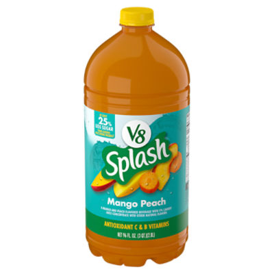 V8 Splash Mango Peach Juice Beverage, 96 fl oz