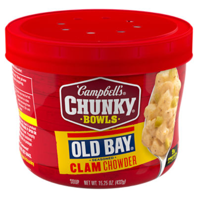 Campbell's Chunky Soup, OLD BAY Seasoned Clam Chowder, 15.25 oz