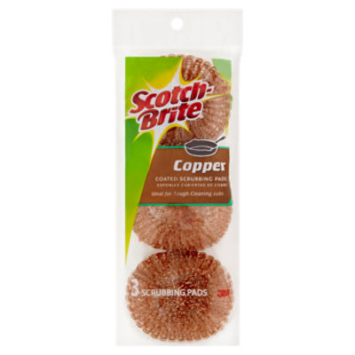 ScotchBrite® Copper Coated Scouring Pad, 3/Pack