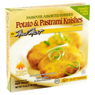 Meal Mart Passover Assorted Potato & Pastrami Knishes Family Value Pack, 4 count, 16 oz ShopRite