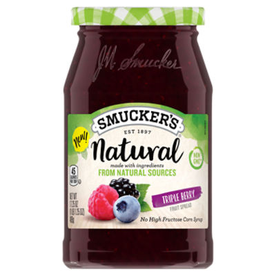 Smucker's Natural Triple Berry, Fruit Spread