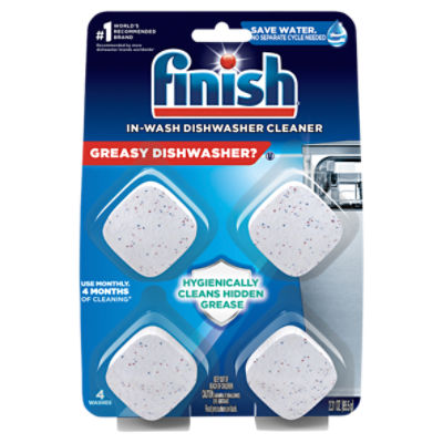 Finish InWash Dishwasher Cleaner, 4 count, 2.31 oz ShopRite