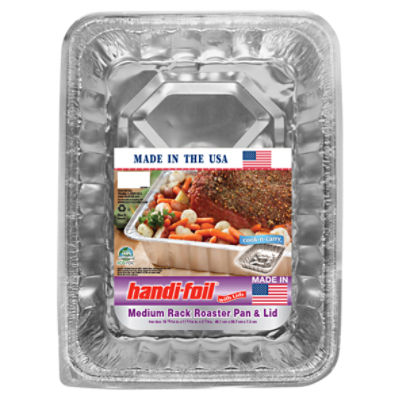 HANDI FOIL MEDIUM RACK ROASTER PAN & LID ShopRite