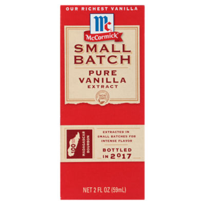 McCormick Small Batch Pure Vanilla Extract, 2 fl oz ShopRite