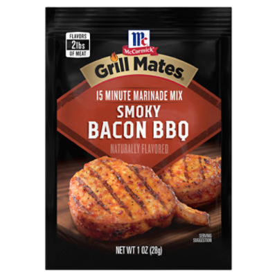 McCormick Grill Mates Marinade Mix Smoky Bacon BBQ, 1 oz ShopRite
