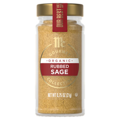 McCormick Gourmet Organic Rubbed Sage, 0.75 oz