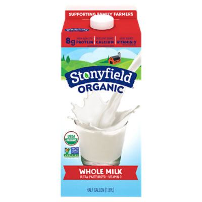 Stonyfield Organic, Organic Whole Milk, Ultra Pasteurized, 64 oz Fairway