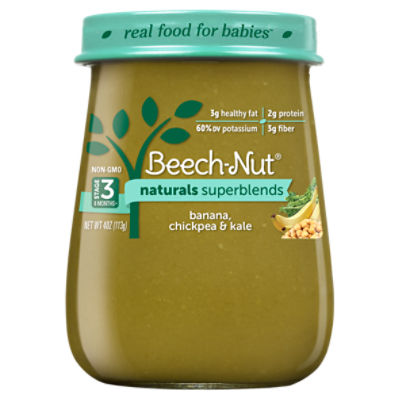 BeechNut Naturals Superblends Banana, Chickpea & Kale Stage 3 8