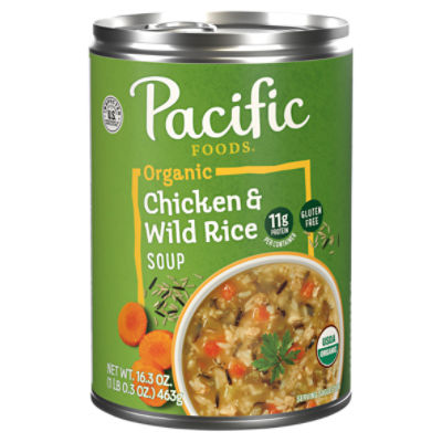Pacific Foods Organic Chicken and Wild Rice Soup, 16.3 oz Can ShopRite