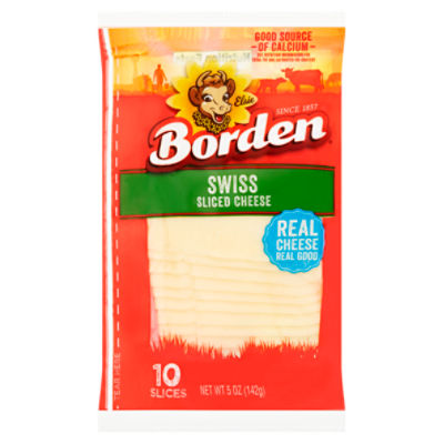 Borden Swiss Sliced Cheese, 10 count, 5 oz The Fresh Grocer
