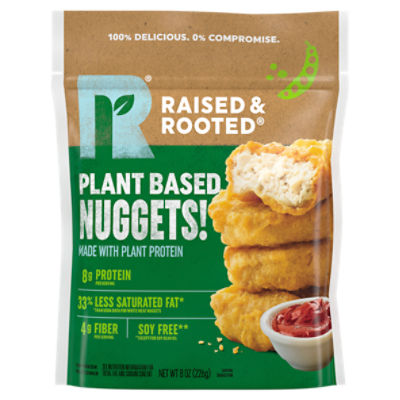 RAISED & ROOTED Plant Based Nuggets, 8 oz
