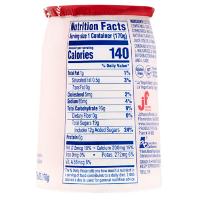 La Yogurt Probiotic Nutrition Facts Blog Dandk