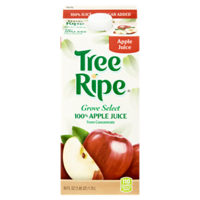 Tree Ripe Grove Select 100 Apple Juice, 59 fl oz ShopRite