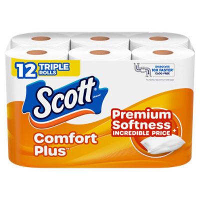 Scott ComfortPlus Toilet Paper Double Rolls 1 Ply Toilet Tissue ShopRite