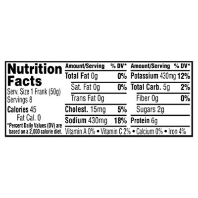 Ballpark Turkey Hot Dogs Nutrition Facts Home Alqu