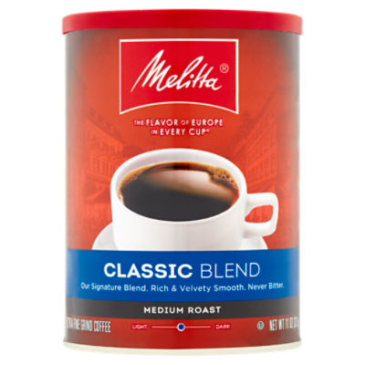 Melitta Classic Blend Medium Roast Extra Fine Grind Coffee, 11 oz The