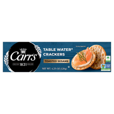 Carr's Toasted Sesame Table Water Crackers, 4.5 oz Fairway