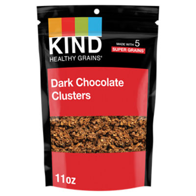 Kind Healthy Grains Dark Chocolate Whole Grain Clusters Granola, 11 oz