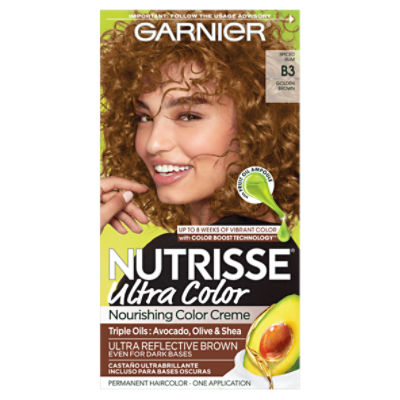 Garnier Nutrisse Ultra Color Spiced Rum B3 Golden Brown, Permanent