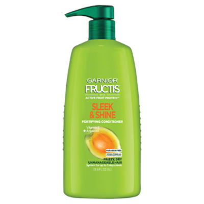 Garnier Fructis Sleek & Shine Fortifying for Frizzy, Dry Hair, Conditioner