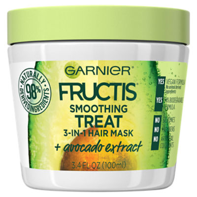 Garnier Fructis Smoothing Treat 1 Minute Hair Mask with Avocado Extract
