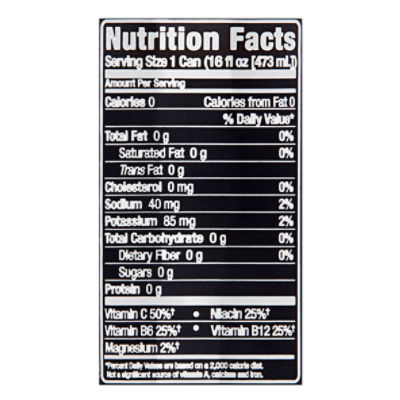 Blue Monster Nutrition Facts