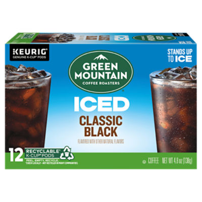 Green Mountain Coffee Roasters ICED Classic Black, Keurig KCup Pods