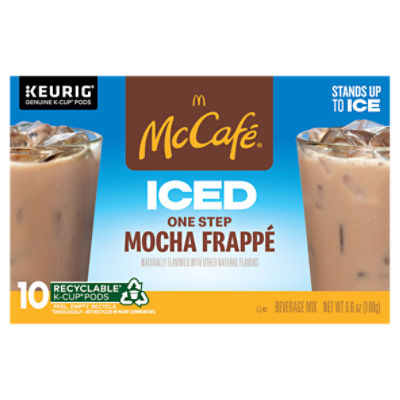 McCafé ICED One Step Mocha Frappé, Keurig Single Serve KCup Pods, 10