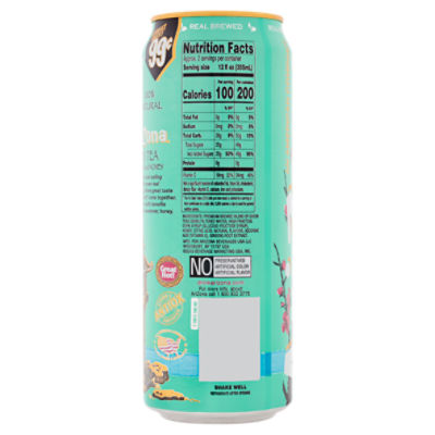 Arizona Sweet Tea Can Nutrition Facts Blog Dandk