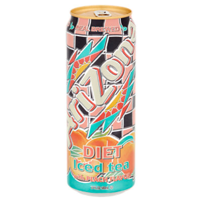 AriZona Diet Iced Tea with Peach Flavor, 23 fl oz