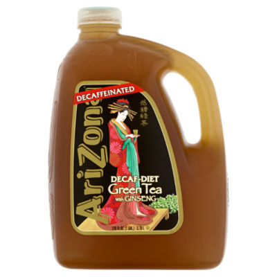 AriZona DecafDiet Green Tea with Ginseng, 128 fl oz The Fresh Grocer