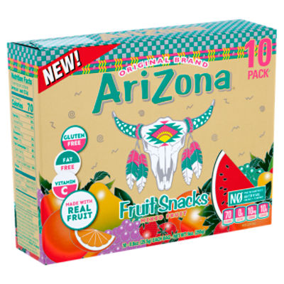 AriZona Mixed Fruit Snacks, 0.9 oz, 10 count