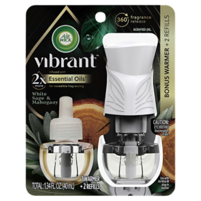 Air Wick White Sage & Mahogany Bonus Warmer + 2 Scented Oil Refills ShopRite