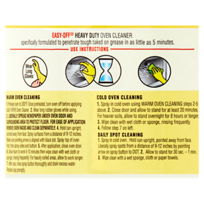 Oven Cleaner Hazard Symbols