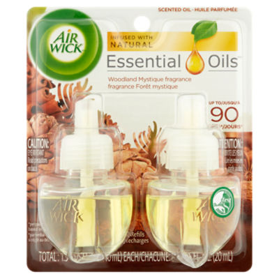 Air Wick Essential Oils Woodland Mystique Fragrance Scented Oil Refills