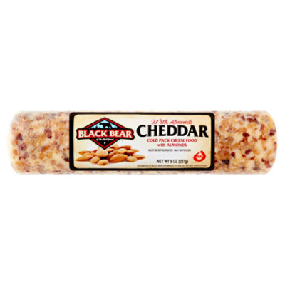 Black Bear Cheddar Cheese Log with Almonds, 8 oz