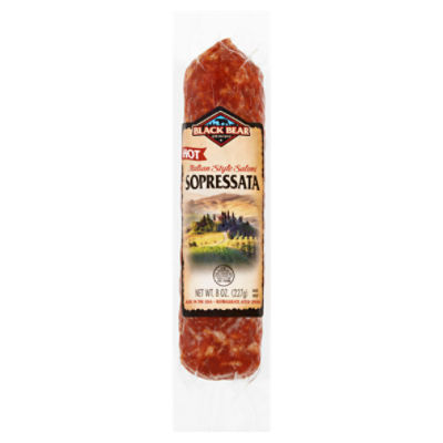 Black Bear Hot Sopressata Italian Style Salami, 8 oz ShopRite