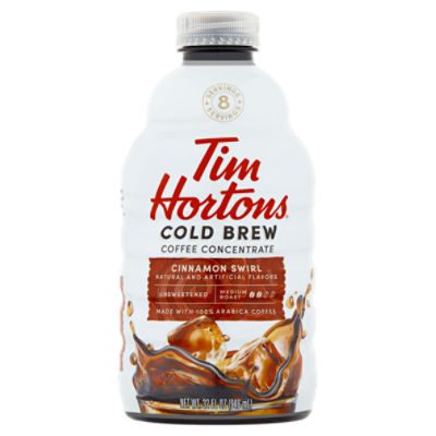 Tim Hortons Cinnamon Swirl Cold Brew Coffee Concentrate, 32 fl oz