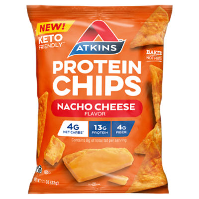 Atkins Nacho Cheese Flavor Protein Chips, 1.1 oz ShopRite