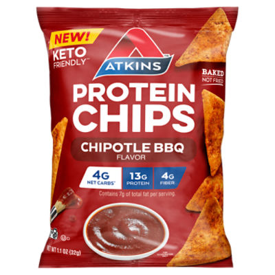 Atkins Chipotle BBQ Flavor Protein Chips, 1.1 oz ShopRite
